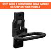 Buyers Products B2797BPC Folding Safety Step And Handle With Safety Storage, Black E-Coat Finish, Multi-Purpose Step And Grab Handle For Trucks, Trailers, Busses & RVs view 3