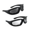 grinderPUNCH Motorcycle Riding Glasses - 2 Pair Smoke & Clear Biker Foam Pad view 1