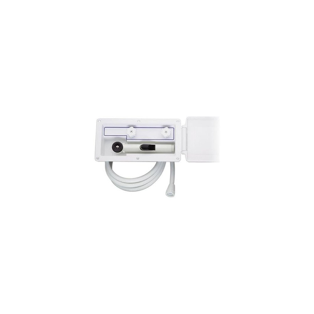 Attwood 4131-4 Aft-Deck Hot and Cold Freshwater Exterior Boat Shower Box Kit