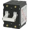 Blue Sea Systems A-Series White Toggle Double Pole 32A Circuit Breaker view 1