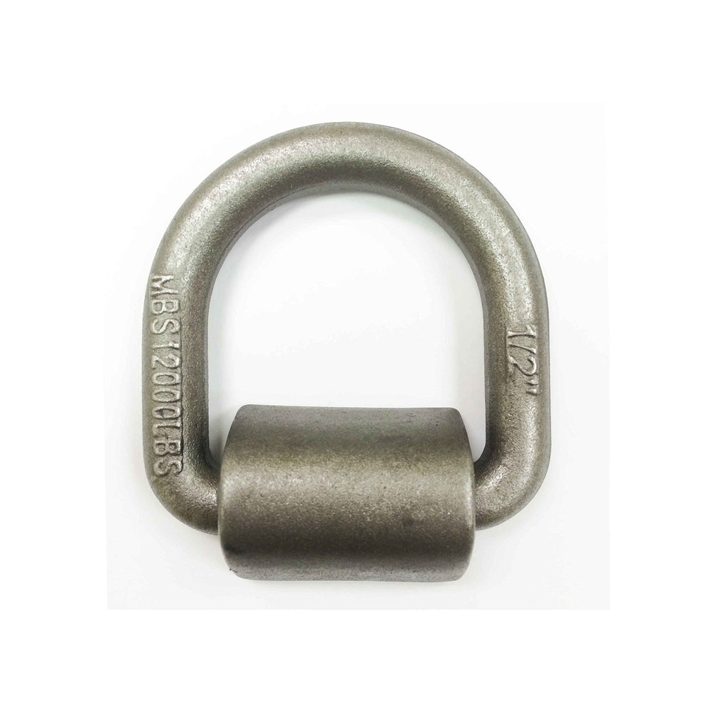 LIBRA Set of 6 Weld-on 1/2" Forged D-Rings for Trailer, Truck, Tie-Down Ring-27011