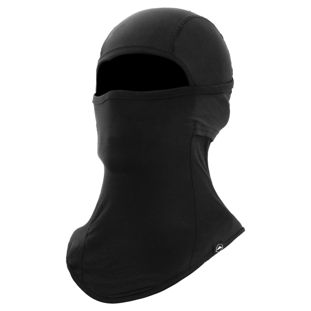 Tough Headwear Balaclava Ski Mask - Breathable Face Mask for Men - Flexible Hinge Full Face Cover - Windproof Motorcycle Gear - Black