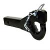 GHP Black Powder Coat Finish 2" Receiver Tube Hitch Forge Steel 5 Ton Receiver Mount Pintle Hook view 1