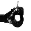 GHP Black Powder Coat Finish 2" Receiver Tube Hitch Forge Steel 5 Ton Receiver Mount Pintle Hook view 2