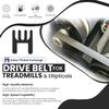 Pulley Drive Belt Micro V Belt Poly V Transmission Belt - High Strength Black Rubber Replacement P/N 0017-00009-0837 for Upright Recumbent Bike Work with Life Fitness 95r PCSC view 4