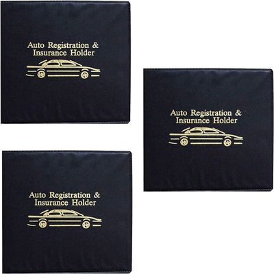 Parkez Set of 3 Auto Car Registration Insurance Holder Wallet