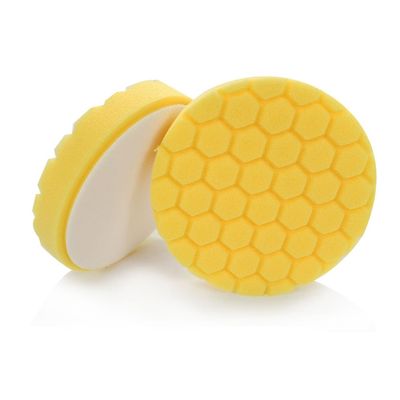 Chemical Guys BUFX_101HEX5 BUFX_101_HEX5 Hex-Logic Heavy Cutting Pad, Yellow (5.5 Inch Pad Made for 5 Inch Backing Plates), 1 Pad Included