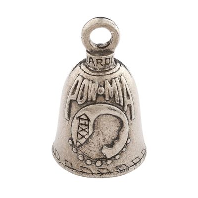 Guardian Bell POWMIA Good Luck Bell w/Keyring & Black Velvet Gift Bag | Motorcycle Bell | Lead-Free Pewter | Good Luck Gift to Friends & Family | Bike Bell | Made in USA