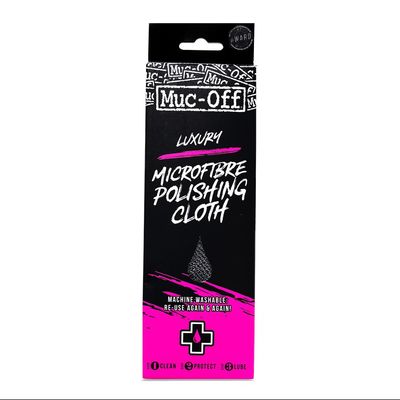 Muc Off Premium Microfibre Cleaning & Polishing Cloth, Grey
