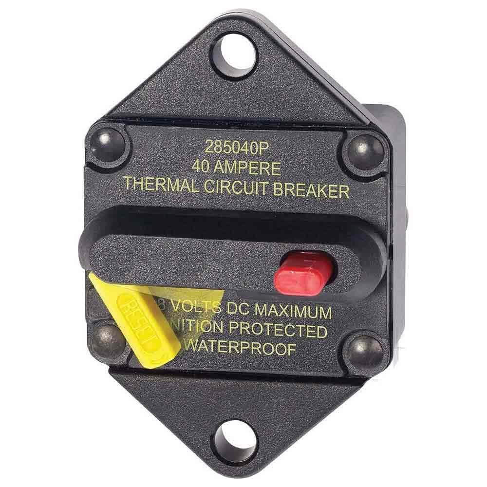 Blue Sea Systems 7085 285-Series Thermal Circuit Breaker, Panel Mount, 48V DC, 70A