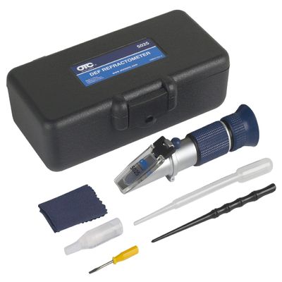 OTC 5025 Diesel Exhaust Fluid (DEF) Refractometer Kit - Includes Refractometer, Dropper, Lens Wipe Cloth, Instructions and Quick Start Guide, Screwdriver, and Case