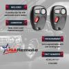 Key Fob Keyless Entry Remote with Ignition Key fits Chevy Astro Blazer S10 Silverado Suburban Tahoe / GMC Jimmy Safari Sierra Sonoma Yukon / Oldsmobile Bravada (15732803), Set of 2 view 3