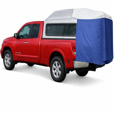 DAC Full-Size Truck Bed Tent for Caps Fits Ford F-150, Chevy Silverado, Toyota Tundra, Tacoma (2005+), Tailgate 58" Converts Truck with Cap into Camping Tent
