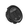 MICTUNING MIC-VM-Blue Voltmeter (DC 12V LED Digital Display Waterproof for Boat Marine Vehicle Motorcycle Truck ATV UTV Car Camper Caravan Blue Digital Round Panel) view 3