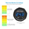 MICTUNING MIC-VM-Blue Voltmeter (DC 12V LED Digital Display Waterproof for Boat Marine Vehicle Motorcycle Truck ATV UTV Car Camper Caravan Blue Digital Round Panel) view 4