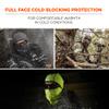 Ergodyne N-Ferno 6823 Balaclava Ski Mask, Wind-Resistant Face Mask, Hinged Design, Each, Black, One Size view 2