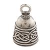 Guardian Bell Celtic Weave Good Luck Bell w/Keyring & Black Velvet Gift Bag | Motorcycle Bell | Lead-Free Pewter | Made in USA view 1