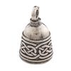 Guardian Bell Celtic Weave Good Luck Bell w/Keyring & Black Velvet Gift Bag | Motorcycle Bell | Lead-Free Pewter | Made in USA view 2