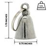 Guardian Bell Taurus Good Luck Bell w/Keyring & Black Velvet Gift Bag | Motorcycle Bell | Lead-Free Pewter | Good Luck Gift | Bike Bell | Made in USA view 3