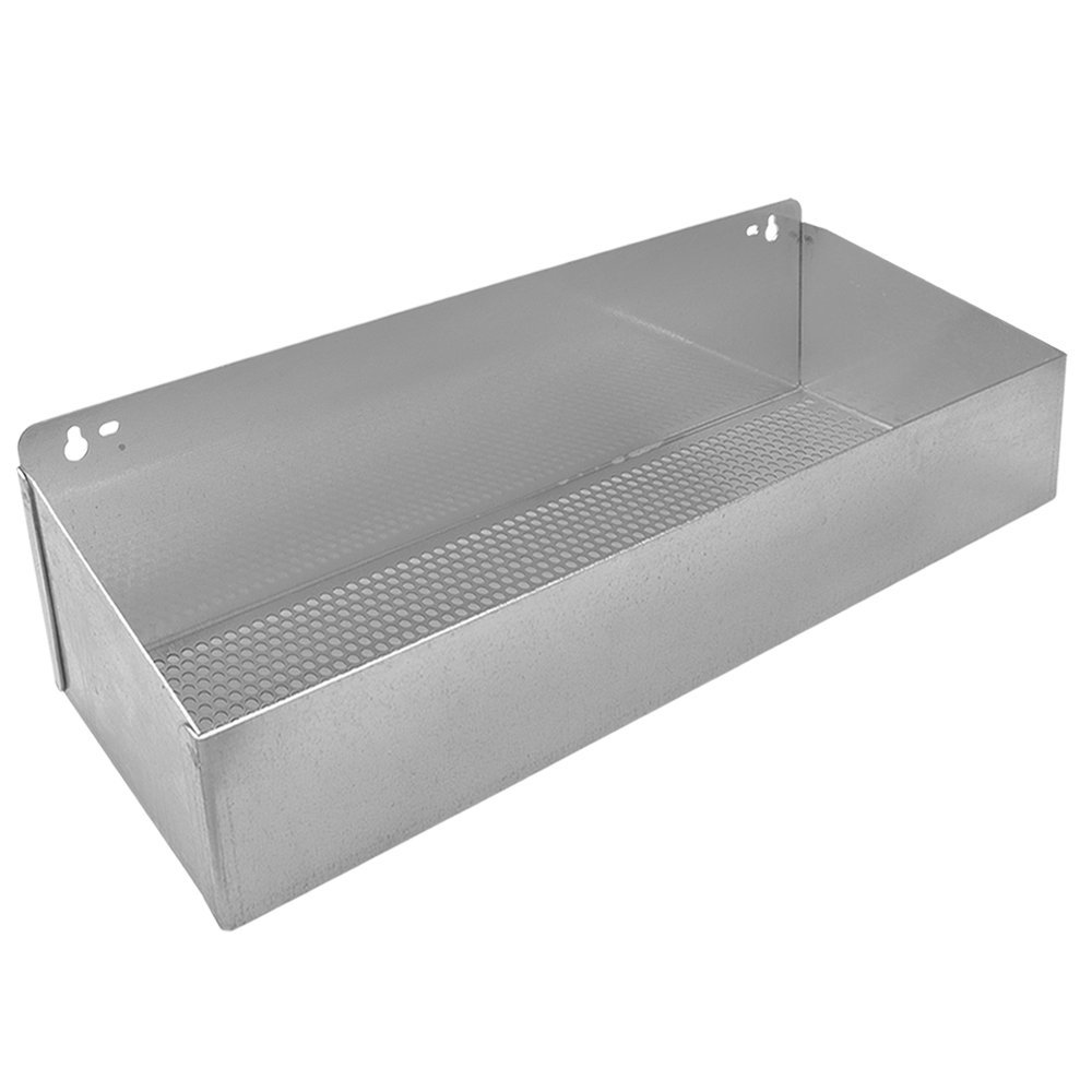 Peachtree Woodworking 18" x 5" x 2-15/16" Steel Storage/Tool Tray Vented Bottom
