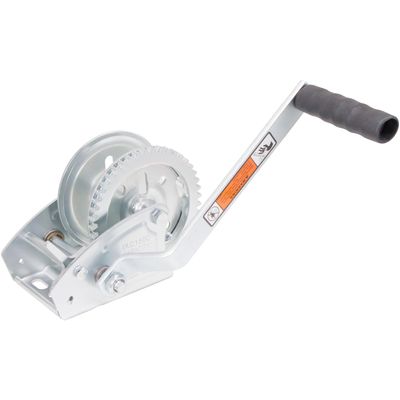 Dutton-Lainson Company - Pulling Winch (DLC1600) - Rust-Resistant for Horizontal Pulling Applications and Hauling - 1600 lb Capacity, Plated, 9-1/2" Handle, 4.4:1 Gear Ratio, No Strap - Made in USA