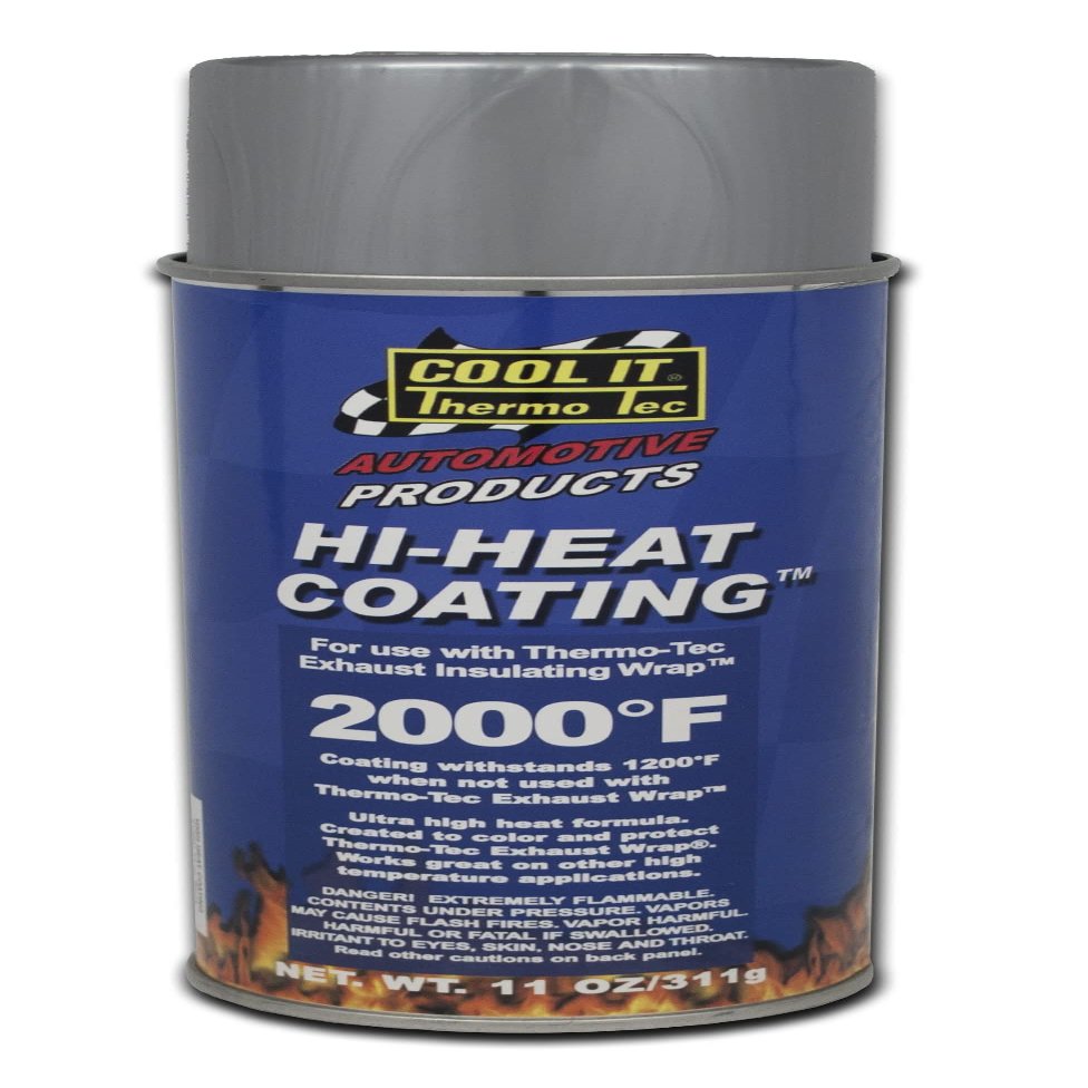 Thermo-Tec 12002 Aluminum High Heat Wrap Coating, 11 oz.