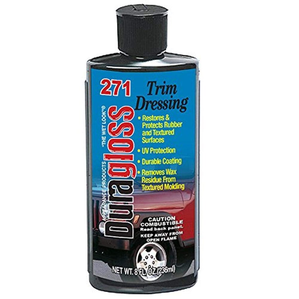 Duragloss 271 Rubber and Flat Black Dressing - 8 oz.