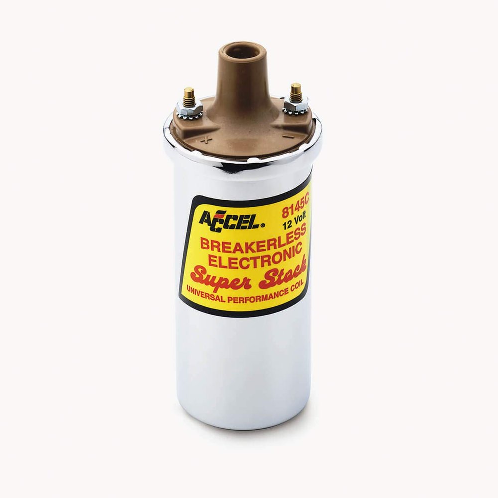 ACCEL 8145C Super Stock Electronic Ignition Coil Chrome
