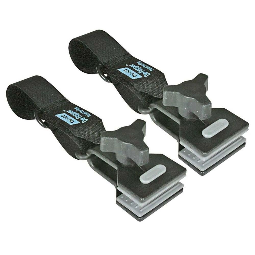 Camco RV Awning De-Flapper | Features a 2-Inch Wide Clamp with Soft Grippers, a Durable Nylon Design, and a 13-Inch Strap Length | 2-Pack (42061)