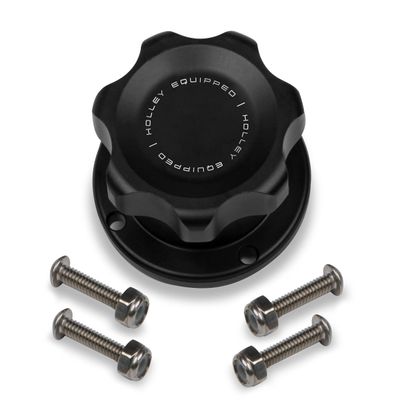 Holley 241-230 Billet Fuel Cell Cap with Holley Equipped Logo