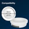 Camco Pop-A-Plate Plastic Plate Dispenser - Measures 10.2" Diameter x 2.6" Tall - Holds 9" Paper Plates - Ideal for Compact Spaces, RVs and Trailers - Mounts Under Cabinets or Shelves - White (57001) view 4