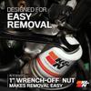 K&N Premium Oil Filter: 20,000 Mile Engine Protection with Wrench Off Nut: Compatible with Select CHEVROLET/GMC/CADILLAC/BUICK Vehicle Models (See Product Description for Select Models), HP-2001 view 2