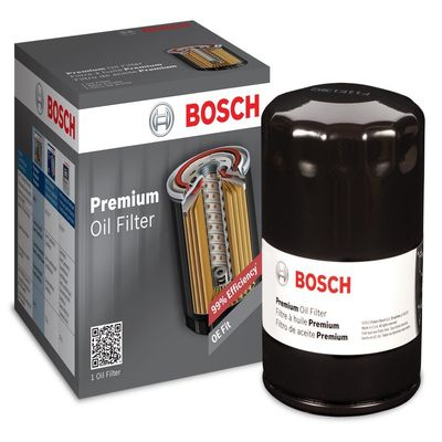 BOSCH 3510 Premium Oil Filter with FILTECH Filtration Technology - Compatible with Select Chevrolet Camaro, C/K Trucks, Express, Suburban; GMC C/K Trucks, G Series Vans, Jimmy + More