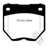 EBC Brakes Redstuff 3000 Series Sport Brake Pad Set DP3826C to Fit NISSAN (AUSTRALIA AND NEW ZEALAND),NISSAN,SUBARU view 2