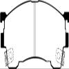 EBC Brakes Redstuff 3000 Series Sport Brake Pad Set DP3971C to Fit MAZDA,FORD view 1