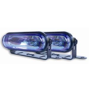 Thin Line Driving Light Kit; black metal housing, HID style lens