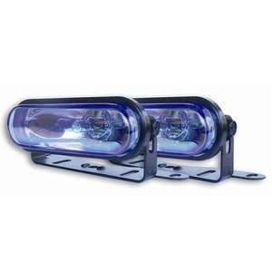 Thin Line Driving Light Kit; black metal housing, HID style lens