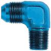 Aeroquip FCM2034 Blue Anodized Aluminum -06AN to 1/4" 90-Degree Pipe Adapter view 1