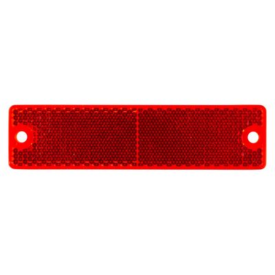 Grote 40132-5 Red Mini Stick-On / Screw-Mount Rectangular Reflectors (Pair Pack)