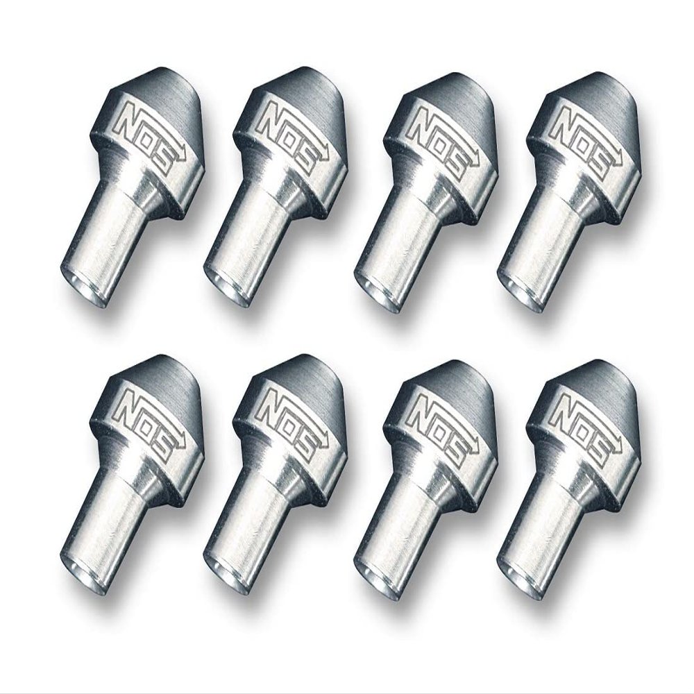 NOS 13760208NOS Stainless Steel Nitrous Oxide Flare Jets - Set of 8