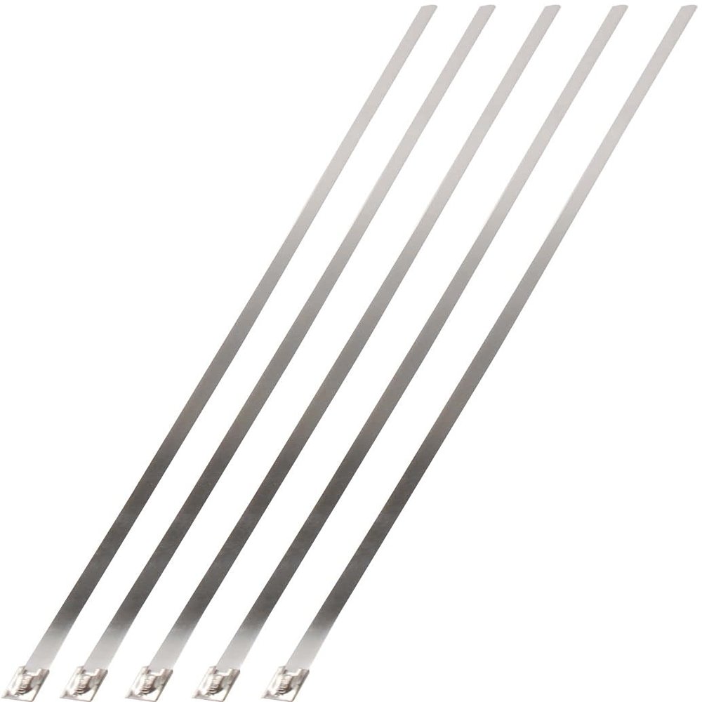 Design Engineering 010202 14" Stainless Steel Locking Ties (Pack of 5)