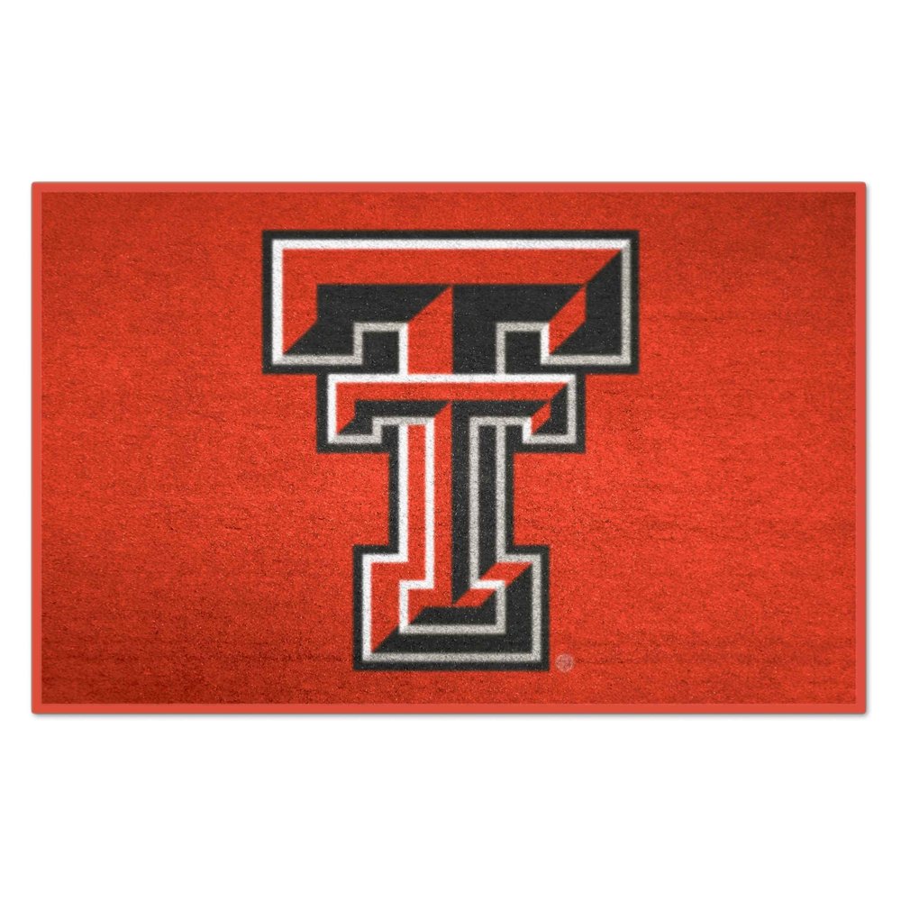 FANMATS NCAA Texas Tech University Red Raiders Nylon Face Starter Rug ,19"x30"