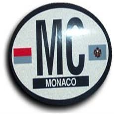 Flagline.com Monaco - Oval decal
