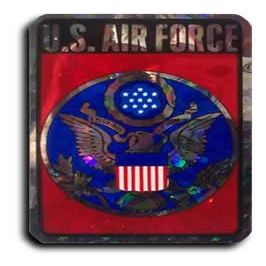 Flagline Air Force - 3" x 4" Reflective Decal (Red)