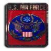 Flagline Air Force - 3" x 4" Reflective Decal (Red) view 1