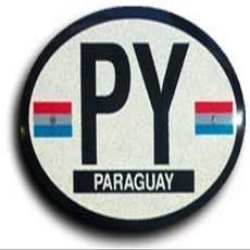 flagline Paraguay - Oval Decal