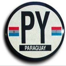 flagline Paraguay - Oval Decal