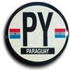 flagline Paraguay - Oval Decal view 1