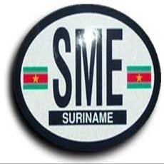 Flagline Suriname - Oval Decal