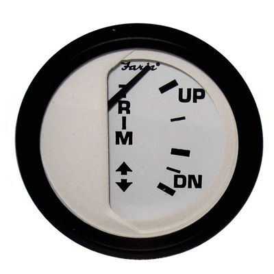 Faria 12916 Euro Trim Gauge (Mercury/Mariner/Mercruiser/Volvo DP/Yamaha 2001 and Newer) - 2", White